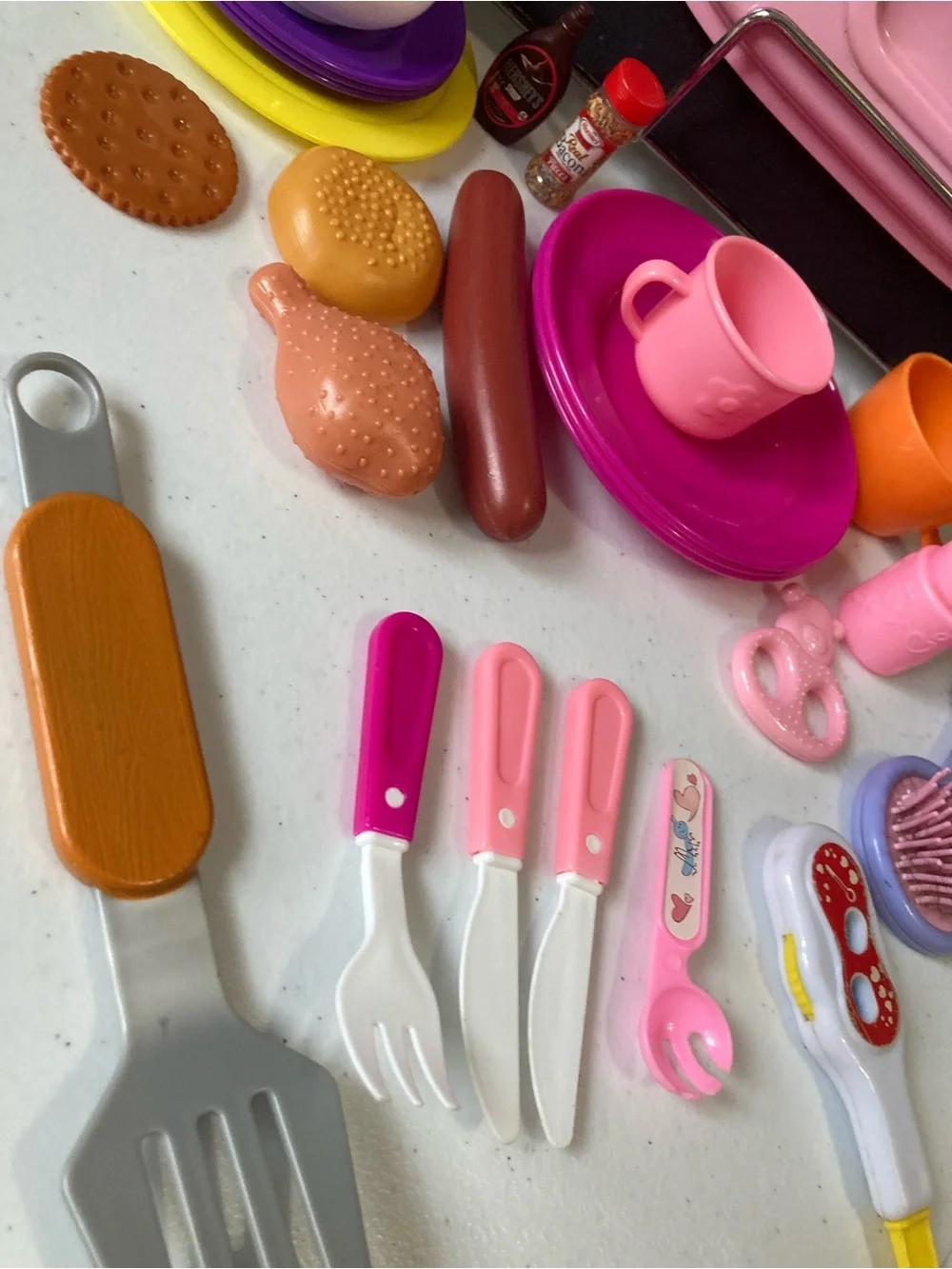 Pink Kids Play Tea & Kitchen Set - Fashion Girls